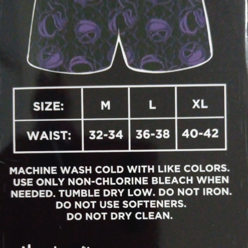 Disney The Nightmare Before Christmas Black and Purple Boxer Briefs - Picture 4 of 5